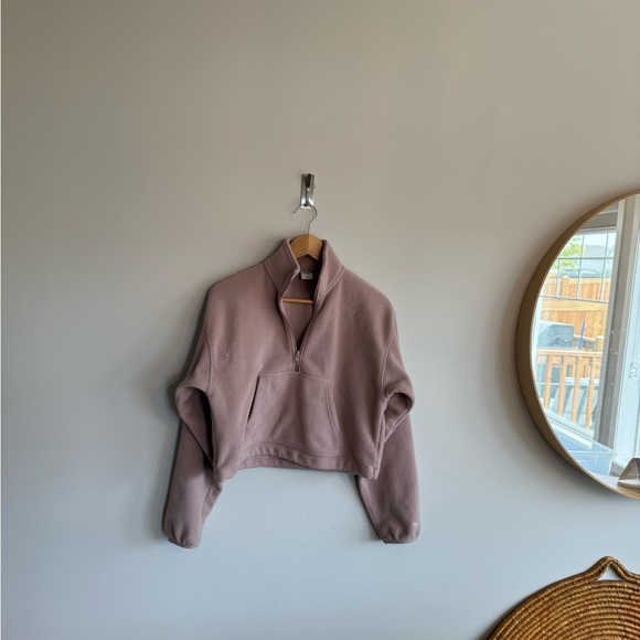 Aritzia TNA small pink fleece pullover…. - Picture 3 of 7